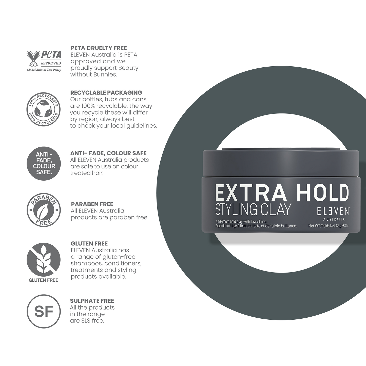 EXTRA HOLD STYLING CLAY 85 g