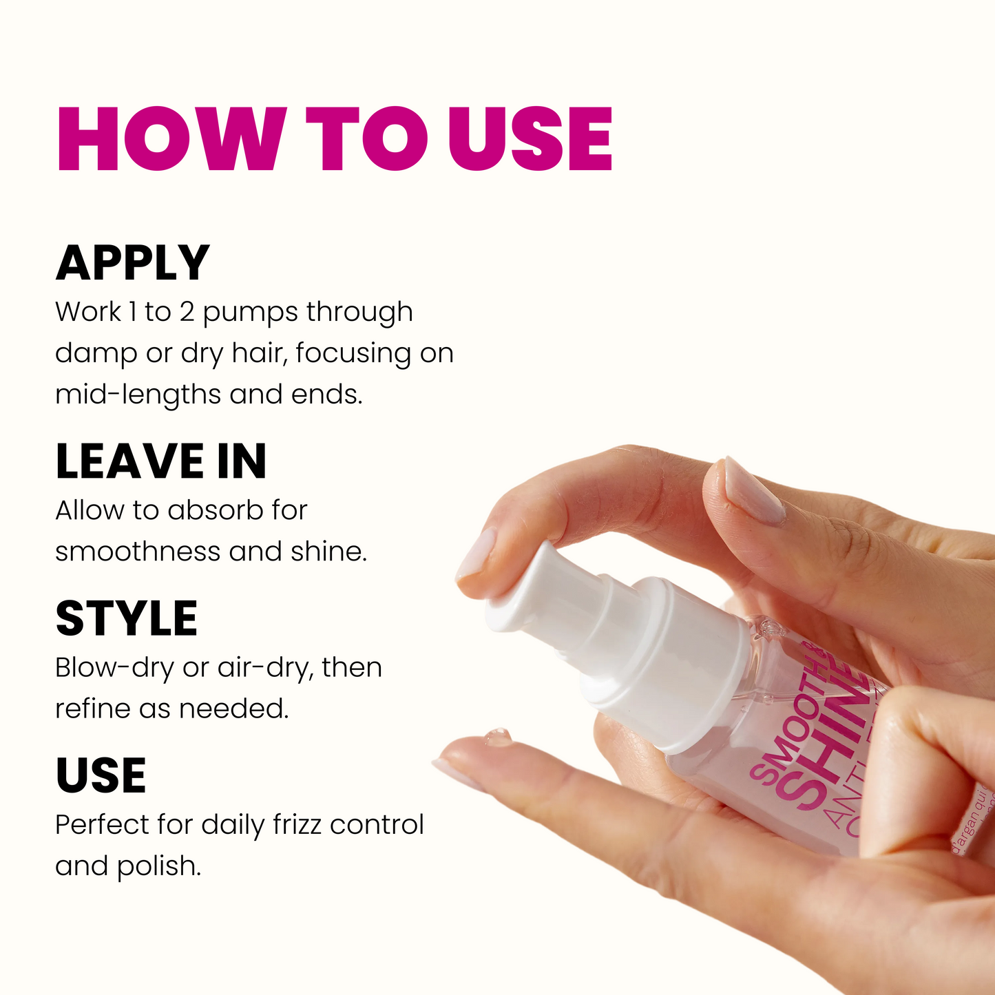 SMOOTH & SHINE ANTI-FRIZZ SERUM 60 ml