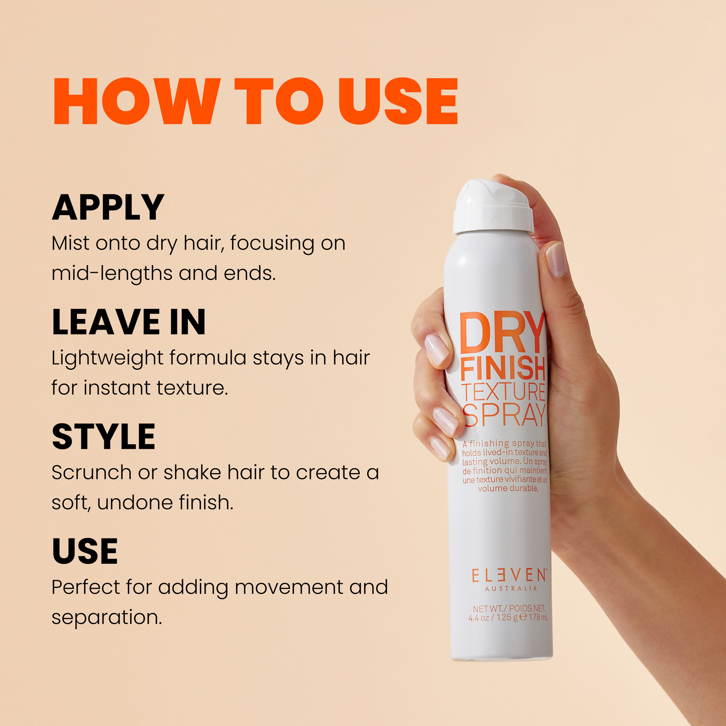 DRY FINISH TEXTURE SPRAY 168 ml