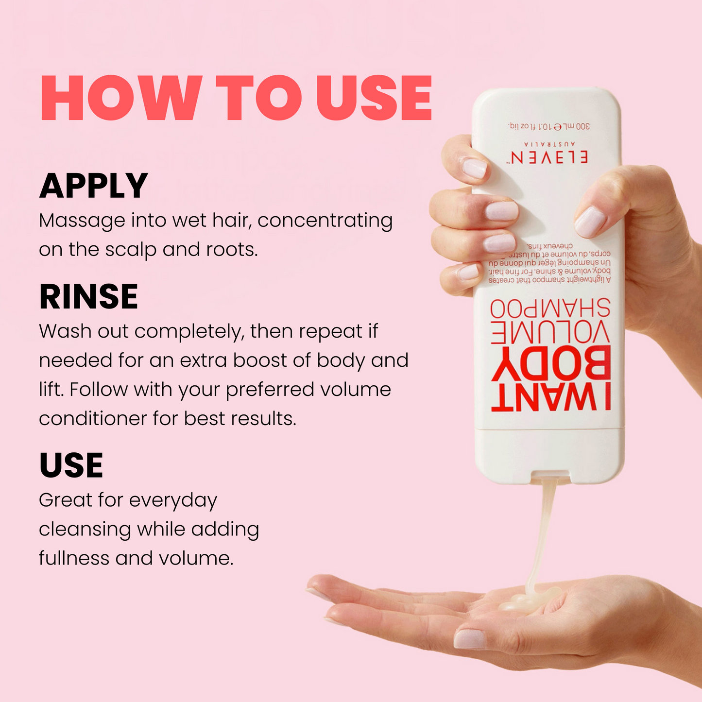 I WANT BODY VOLUME SHAMPOO